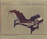 «Ле Корбюзье — дизайнер. Мебель, 1929». Ренато Де Фуско. Издательство «Советский художник». 1986
