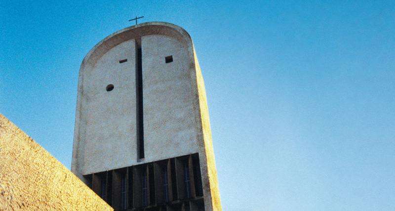 Ле Корбюзье / Le Corbusier. Chapelle Notre Dame du Haut, Роншан (Ronchamp), Франция. 1950-1955