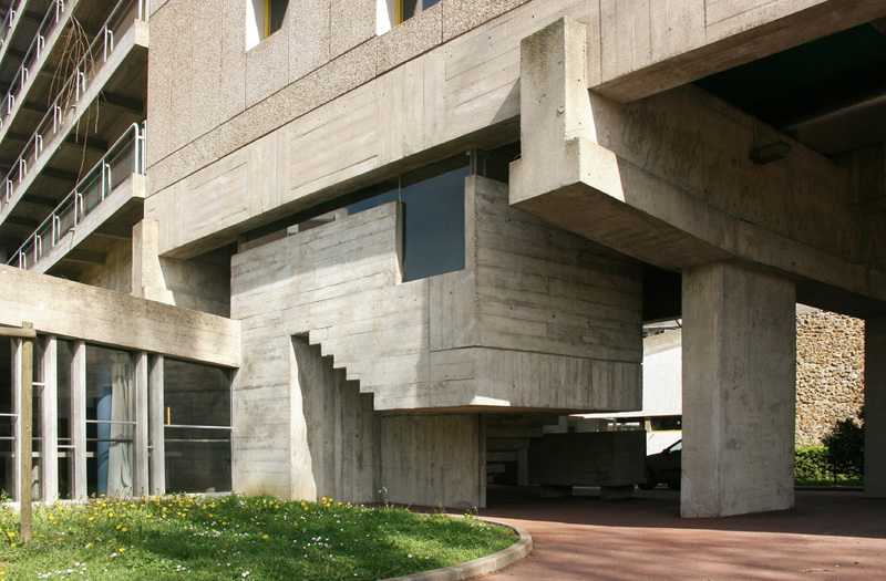 Ле Корбюзье / Le Corbusier. Бразильский павильон (Maison du Bresil), Университетский городок, Париж, Франция. 1953-1957