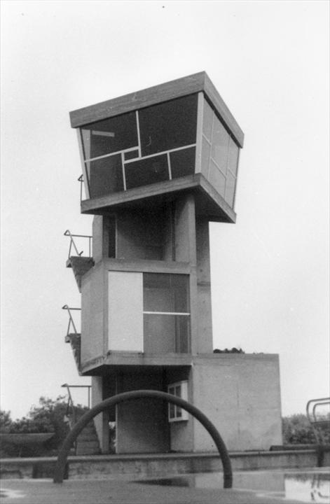 Ле Корбюзье / Le Corbusier. Комплекс зданий и сооружений шлюза, Kembs-Niffer, Франция. 1960