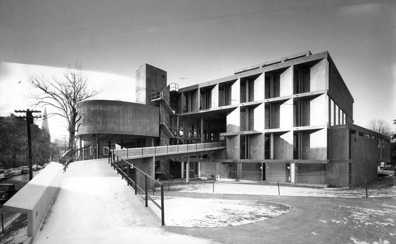 Ле Корбюзье / Le Corbusier. Карпентер-Центр Визуальных Искусств (Carpenter Center for the Visual Arts), Harvard University, Cambridge, Massachusetts, США. 1962