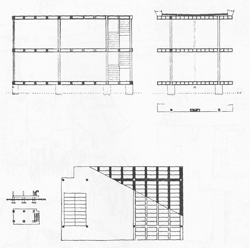 Дом-Ино. 1911 год. Ле Корбюзье. Творческий путь / Le Corbusier. Textes et planches