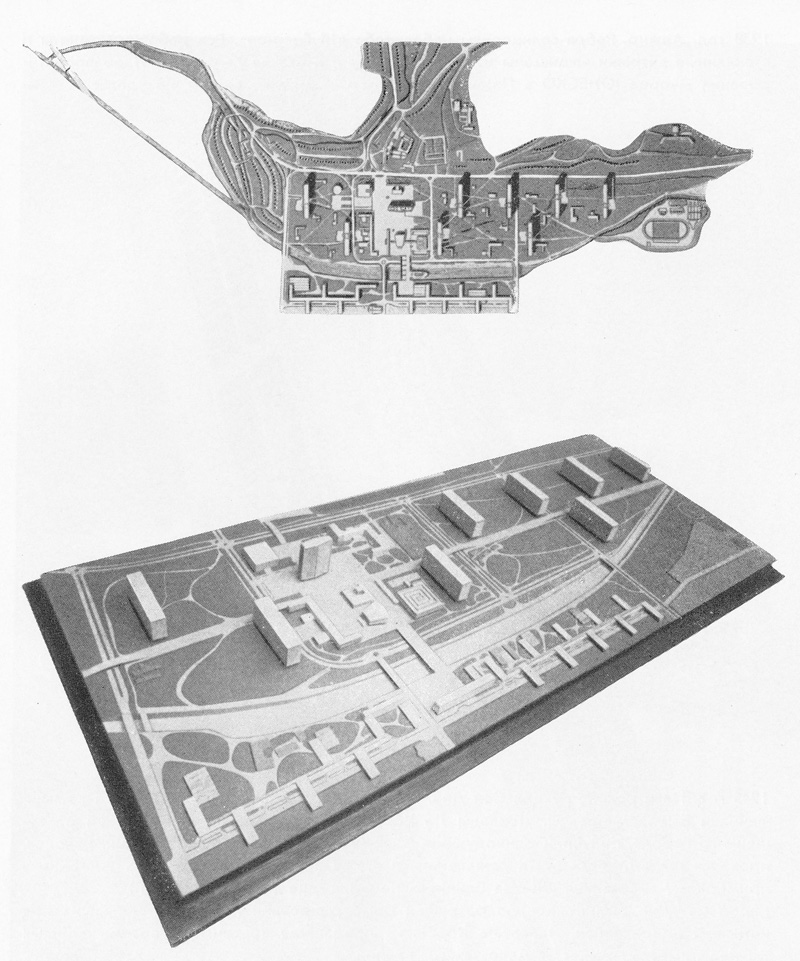 1945 год. План реконструкции Сен Дие. Ле Корбюзье. Творческий путь / Le Corbusier. Textes et planches