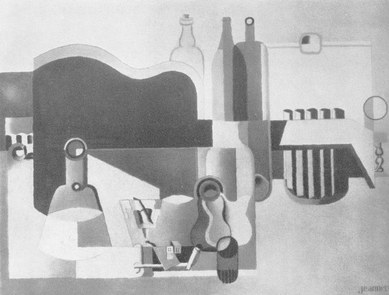 «Большой натюрморт», 1922. Холст 1,14х1,46 м. Ле Корбюзье. Творческий путь / Le Corbusier. Textes et planches