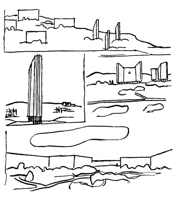 Ле Корбюзье «Три формы расселения» (Les Trois établissements humains, Le Corbusier, 1945)