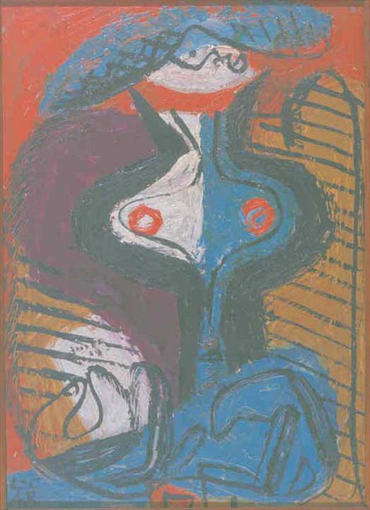 Ле Корбюзье / Le Corbusier, Torse de femme avec mains, 1948