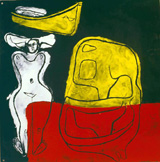 Ле Корбюзье / Le Corbusier, Femme en blanc, barque et coquillage, 1965