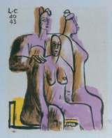Ле Корбюзье / Le Corbusier, Trois femmes, 1943