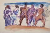 Ле Корбюзье / Le Corbusier, Groupe de quatre nus féminins et un nu masculin, 1933