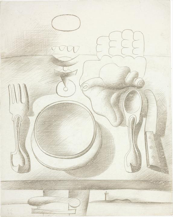 Ле Корбюзье / Le Corbusier, La table mise, 1927