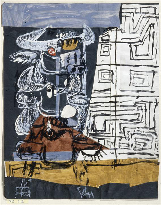 Ле Корбюзье / Le Corbusier, Le taureau conquérant (projet de tapisserie), 1953