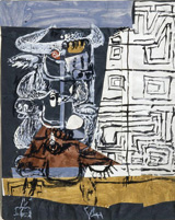 Ле Корбюзье / Le Corbusier, Le taureau conquérant (projet de tapisserie), 1953