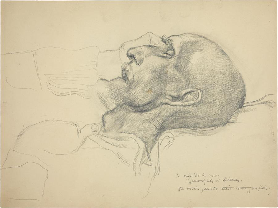 Ле Корбюзье / Le Corbusier, Portrait de M. Jeanneret-père sur lit de mort, 1926