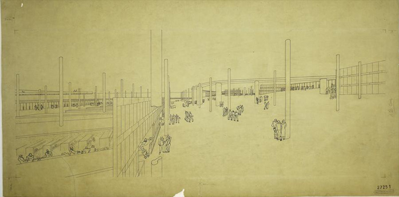 Ле Корбюзье / Le Corbusier. Конкурсный проект на здание Дворца Советов в Москве. 1931