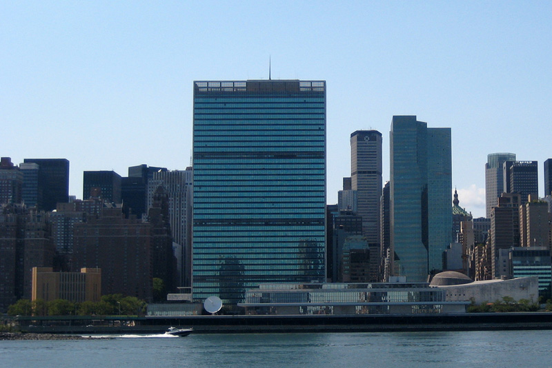 здание Объединённых Наций в Нью-Йорке (United Nations headquarters), New York City