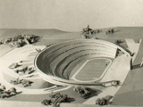 Ле Корбюзье / Le Corbusier. Проект стадиона на 100 тысяч зрителей, Париж, Франция. 1936—1937