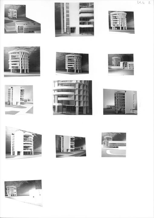 Ле Корбюзье / Le Corbusier. Проект здания посольства Франции, Бразилиа, Бразилия. 1964