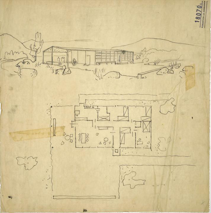 Ле Корбюзье / Le Corbusier (совместно с Жаном Пруве / Jean Prouvé). Проект лётной школы. 1940
