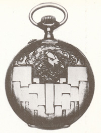 Часы (золото, серебро, медь), гравированные Шарлем-Эдуардом Жаннере в возрасте пятнадцати лет
