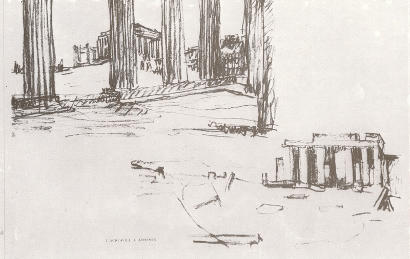 Ле Корбюзье / Le Corbusier.  Афинский акрополь (1911)