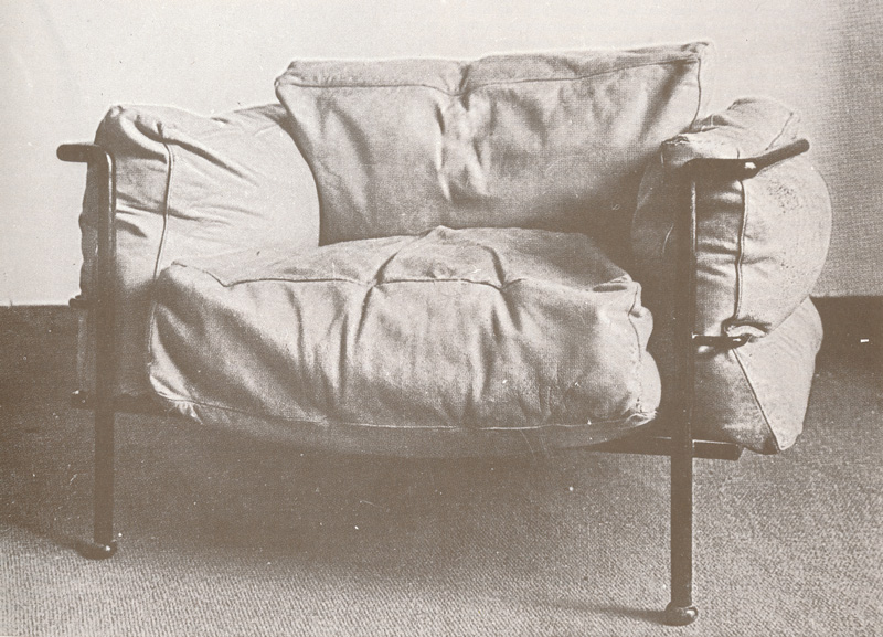 Ле Корбюзье / Le Corbusier. «Комфортабельное кресло» (большая модель). 1928. Экспериментальный образец