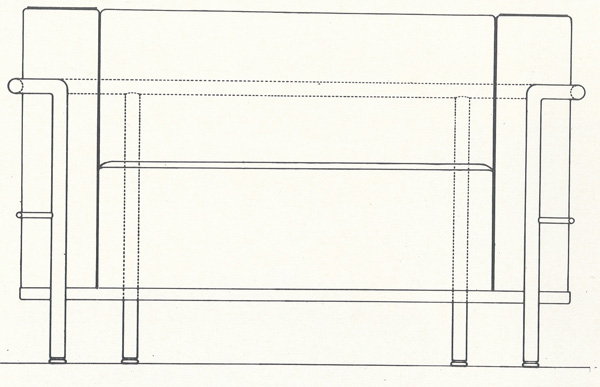 Кресло LC2. Le Corbusier. Ле Корбюзье. 1929. Рабочие чертежи для современного производства «Комфортабельного кресла» (большая модель):