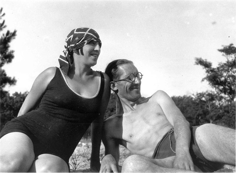 Ле Корбюзье и его жена Ивонна