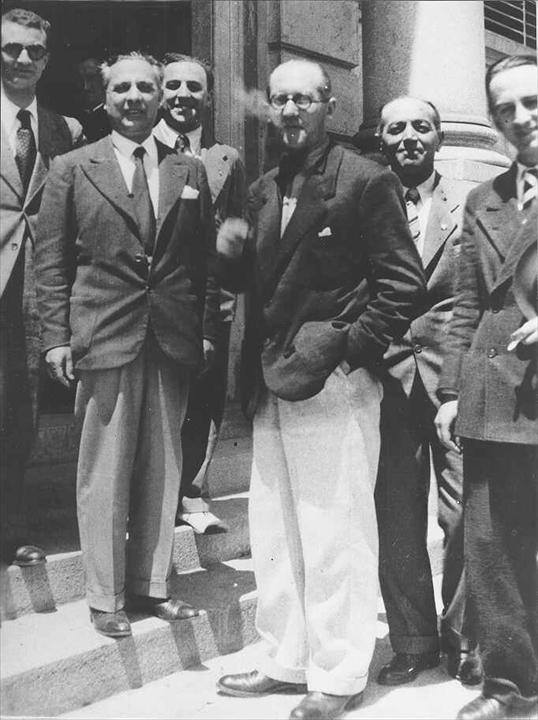Ле Корбюзье на заводе Fiat в Турине в 1934 году
