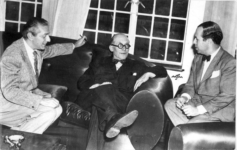 Ле Корбюзье, Полом Винер и Хосе Луис Серт, Богота, февраль 1950