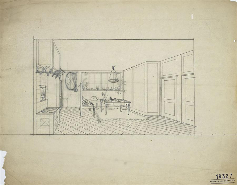 Ле Корбюзье / Le Corbusier. Двухквартирный сельский дом, Saint-Nicolas d'Aliermont, Франция. 1917