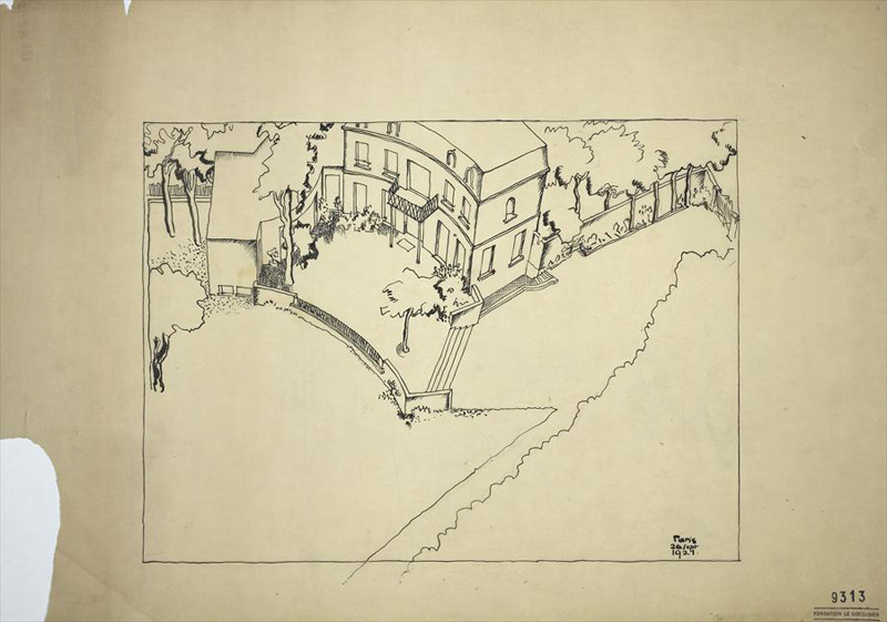 Ле Корбюзье / Le Corbusier. Планировка виллы Berque, Франция. 1921