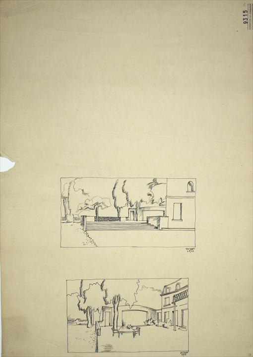 Ле Корбюзье / Le Corbusier. Планировка виллы Berque, Франция. 1921