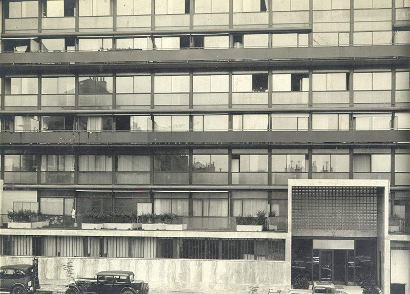 Ле Корбюзье / Le Corbusier. Многоквартирный дом Кларте (Immeuble Clarte), Женева, Швейцария. 1930