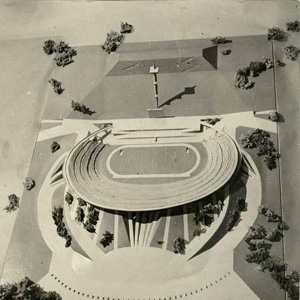 Проект стадиона на 100 тысяч зрителей, Париж, Франция. 1936—1937