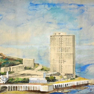 Проект небоскреба в реконструируемом деловом приморском районе. г. Алжир, Алжир. 1938—1942
