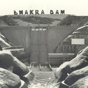 Плотина, Bhakra, Индия. 1955