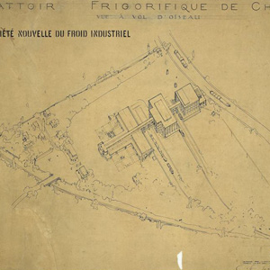 Проект мясохладобоен, Challuy, Франция. 1917