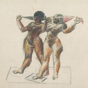 Deux nus féminins debout, 1931