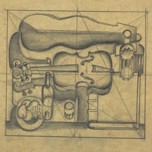 Étude pour "Violon et boîte à violon", 1920