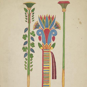 Motifs égyptiens. Lotus, 1902