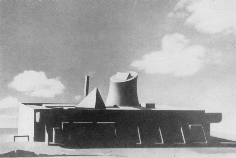  Ле Корбюзье / Le Corbusier. Дворец Ассамблеи (Palace of Assembly),Чандигарх (Chandigarh), Индия. 1951-1962. Макет