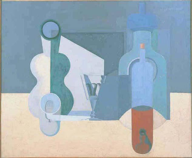 Ле Корбюзье / Le Corbusier, La bouteille de vin orange, 1922