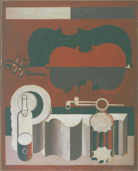 Ле Корбюзье / Le Corbusier, Nature morte au violon rouge, 1920