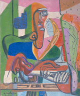 Ле Корбюзье / Le Corbusier, Portrait de femme à la cathédrale de Sens, 1944
