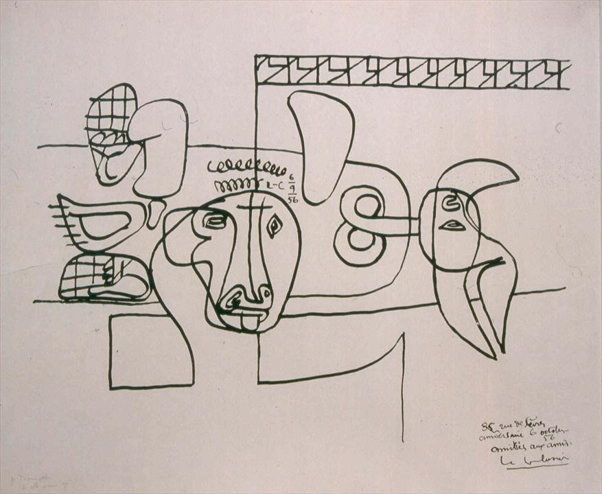 Ле Корбюзье / Le Corbusier, Amitiés aux amis, 1956