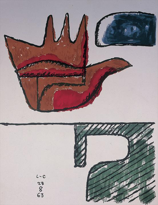 Ле Корбюзье / Le Corbusier, La main ouverte, 1963