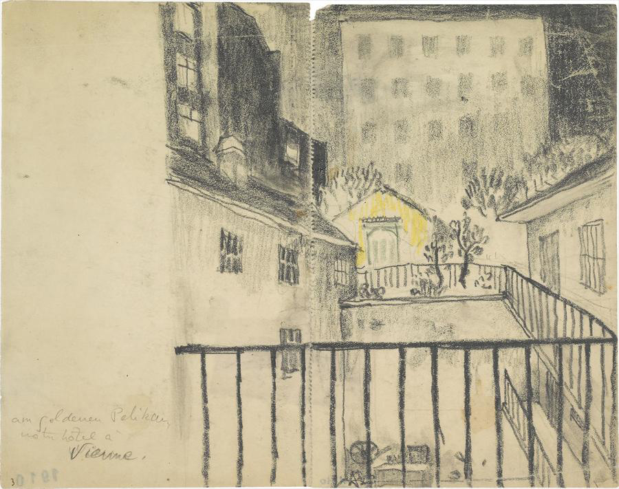 Ле Корбюзье / Le Corbusier, Cour intérieure avec balustrade, 1911