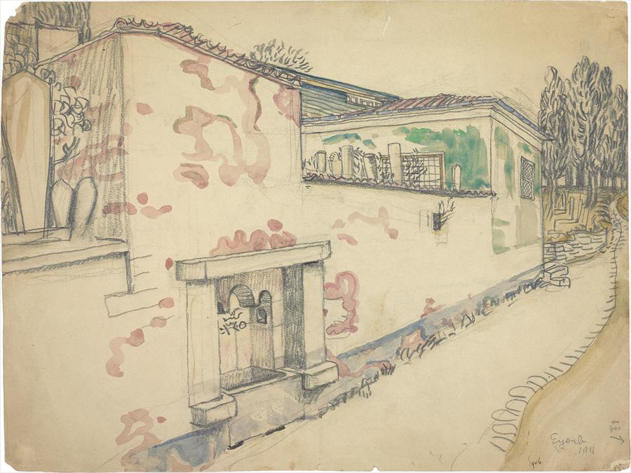 Ле Корбюзье / Le Corbusier, Etude du cimetière d'Eyoub, 1911