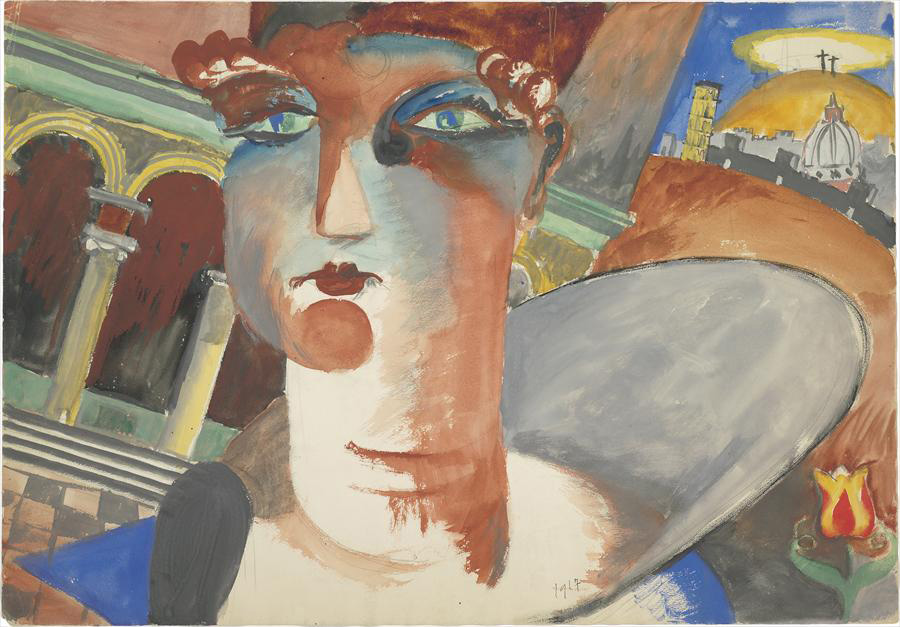 Ле Корбюзье / Le Corbusier, Portrait de femme, 1917