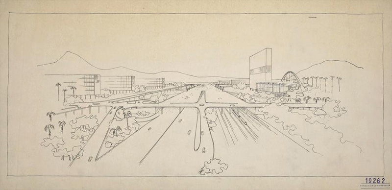 Ле Корбюзье / Le Corbusier. Проект Университета в Рио-де-Жанейро. Бразилия. 1936